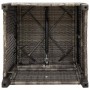 Silla de jardín reclinable con mesa auxiliar ratán gris de , Sillas de jardín - Ref: Foro24-4108278, Precio: 180,27 €, Descue...