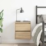 Mesilla de noche de pared roble Sonoma 38x34x40 cm de , Mesitas de noche - Ref: Foro24-861251, Precio: 47,80 €, Descuento: %