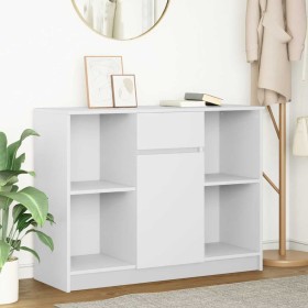 Aparador con cajón blanco 101x35x76 cm madera de ingeniería de , Aparadores - Ref: Foro24-861562, Precio: 93,47 €, Descuento: %