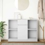 Aparador con cajón blanco 101x35x76 cm madera de ingeniería de , Aparadores - Ref: Foro24-861562, Precio: 93,47 €, Descuento: %