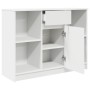 Aparador con cajón blanco 101x35x76 cm madera de ingeniería de , Aparadores - Ref: Foro24-861562, Precio: 93,47 €, Descuento: %