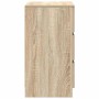Mesillas de noche con 3 cajones 2 uds roble Sonoma 39x35x65 cm de , Mesitas de noche - Ref: Foro24-861342, Precio: 107,84 €, ...