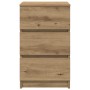 Mesillas de noche con 3 cajones 2uds roble artesanal 39x35x65cm de , Mesitas de noche - Ref: Foro24-861354, Precio: 121,50 €,...