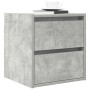 Mesilla de noche de pared gris hormigón 38x34x40 cm de , Mesitas de noche - Ref: Foro24-861253, Precio: 47,02 €, Descuento: %