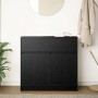 Aparador con cajón roble negro 80x34x76 cm madera de ingeniería de , Aparadores - Ref: Foro24-861536, Precio: 88,97 €, Descue...