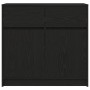 Aparador con cajón roble negro 80x34x76 cm madera de ingeniería de , Aparadores - Ref: Foro24-861536, Precio: 88,97 €, Descue...