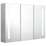 Armario de baño con espejo LED gris hormigón 89x14x62 cm de vidaXL, Tocadores de baño - Ref: Foro24-326525, Precio: 149,44 €,...