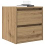 Mesitas de noche de pared 2 uds roble artisan 38x34x40 cm de , Mesitas de noche - Ref: Foro24-861264, Precio: 91,27 €, Descue...