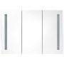 Armario de baño con espejo LED gris hormigón 89x14x62 cm de vidaXL, Tocadores de baño - Ref: Foro24-326525, Precio: 149,44 €,...