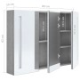 Armario de baño con espejo LED gris hormigón 89x14x62 cm de vidaXL, Tocadores de baño - Ref: Foro24-326525, Precio: 149,44 €,...