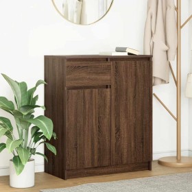 Aparador con cajón roble marrón 71x35x84 cm madera ingeniería de , Aparadores - Ref: Foro24-861595, Precio: 88,25 €, Descuent...