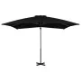 Sombrilla voladiza con poste de aluminio negro 250x250 cm de vidaXL, Sombrillas - Ref: Foro24-46986, Precio: 96,01 €, Descuen...