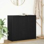 Aparador de madera de roble negro 85x34x76 cm de , Aparadores - Ref: Foro24-861626, Precio: 95,54 €, Descuento: %
