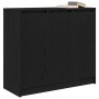 Aparador de madera de roble negro 85x34x76 cm de , Aparadores - Ref: Foro24-861626, Precio: 95,54 €, Descuento: %