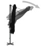 Sombrilla voladiza con poste de aluminio negro 250x250 cm de vidaXL, Sombrillas - Ref: Foro24-46986, Precio: 128,88 €, Descue...