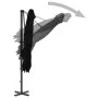 Sombrilla voladiza con poste de aluminio negro 250x250 cm de vidaXL, Sombrillas - Ref: Foro24-46986, Precio: 96,01 €, Descuen...