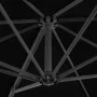 Sombrilla voladiza con poste de aluminio negro 250x250 cm de vidaXL, Sombrillas - Ref: Foro24-46986, Precio: 96,01 €, Descuen...