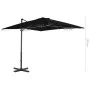 Sombrilla voladiza con poste de aluminio negro 250x250 cm de vidaXL, Sombrillas - Ref: Foro24-46986, Precio: 96,01 €, Descuen...
