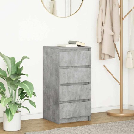 Aparador de madera de ingeniería gris hormigón 37,5x35x76 cm de , Aparadores - Ref: Foro24-861754, Precio: 73,85 €, Descuento: %