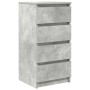 Aparador de madera de ingeniería gris hormigón 37,5x35x76 cm de , Aparadores - Ref: Foro24-861754, Precio: 73,85 €, Descuento: %