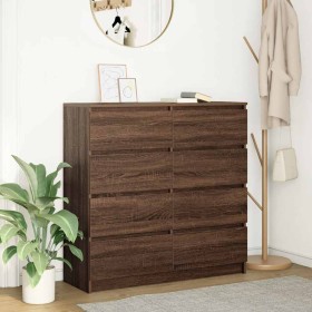 Aparador roble marrón 100x35x99 cm madera de ingeniería de , Aparadores - Ref: Foro24-3328495, Precio: 169,41 €, Descuento: %
