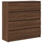 Aparador roble marrón 100x35x99 cm madera de ingeniería de , Aparadores - Ref: Foro24-3328495, Precio: 169,41 €, Descuento: %