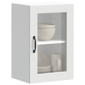 Armario de pared para cocina con puerta de cristal Porto blanco de , Armarios de cocina - Ref: Foro24-854007, Precio: 57,45 €...