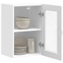 Armario de pared para cocina con puerta de cristal Porto blanco de , Armarios de cocina - Ref: Foro24-854007, Precio: 57,45 €...