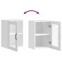 Armario de pared para cocina con puerta de cristal Porto blanco de , Armarios de cocina - Ref: Foro24-854007, Precio: 57,45 €...