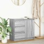 Aparador con cajón gris Sonoma 71x35x65 cm madera de ingeniería de , Aparadores - Ref: Foro24-861576, Precio: 84,65 €, Descue...