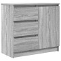 Aparador con cajón gris Sonoma 71x35x65 cm madera de ingeniería de , Aparadores - Ref: Foro24-861576, Precio: 84,65 €, Descue...