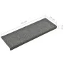 Alfombrillas de escalera 5 unidades gris claro 65x21x4 cm de vidaXL, Alfombrillas para escalones - Ref: Foro24-149728, Precio...