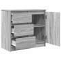 Aparador con cajón gris Sonoma 71x35x65 cm madera de ingeniería de , Aparadores - Ref: Foro24-861576, Precio: 84,65 €, Descue...