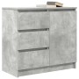 Aparador con cajón gris hormigón 71x35x65 cm madera ingeniería de , Aparadores - Ref: Foro24-861574, Precio: 83,15 €, Descuen...