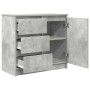 Aparador con cajón gris hormigón 71x35x65 cm madera ingeniería de , Aparadores - Ref: Foro24-861574, Precio: 83,15 €, Descuen...