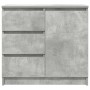 Aparador con cajón gris hormigón 71x35x65 cm madera ingeniería de , Aparadores - Ref: Foro24-861574, Precio: 83,15 €, Descuen...