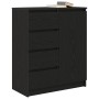 Aparador con cajones roble negro 71x35x84 cm madera ingeniería de , Aparadores - Ref: Foro24-861581, Precio: 103,64 €, Descue...