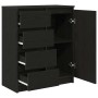 Aparador con cajones roble negro 71x35x84 cm madera ingeniería de , Aparadores - Ref: Foro24-861581, Precio: 103,64 €, Descue...