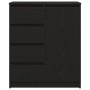 Aparador con cajones roble negro 71x35x84 cm madera ingeniería de , Aparadores - Ref: Foro24-861581, Precio: 103,64 €, Descue...