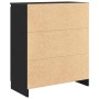 Aparador con cajones roble negro 71x35x84 cm madera ingeniería de , Aparadores - Ref: Foro24-861581, Precio: 103,64 €, Descue...