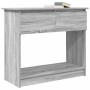 Mesa consola con cajones Sonoma gris 85,5x38,5x74,5 cm de , Mesas auxiliares - Ref: Foro24-861396, Precio: 78,99 €, Descuento: %
