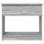 Mesa consola con cajones Sonoma gris 85,5x38,5x74,5 cm de , Mesas auxiliares - Ref: Foro24-861396, Precio: 78,99 €, Descuento: %