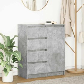 Aparador con cajones gris hormigón 71x35x84cm madera ingeniería de , Aparadores - Ref: Foro24-861583, Precio: 97,74 €, Descue...