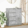 Aparador con cajones gris hormigón 71x35x84cm madera ingeniería de , Aparadores - Ref: Foro24-861583, Precio: 97,74 €, Descue...