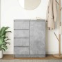 Aparador con cajones gris hormigón 71x35x84cm madera ingeniería de , Aparadores - Ref: Foro24-861583, Precio: 97,74 €, Descue...