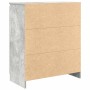 Aparador con cajones gris hormigón 71x35x84cm madera ingeniería de , Aparadores - Ref: Foro24-861583, Precio: 97,74 €, Descue...