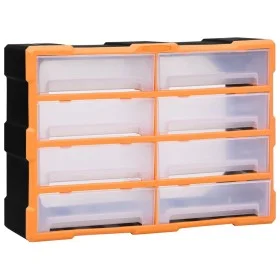 Organizador multicajones con 8 cajones grandes 52x16x37 cm de vidaXL, Cajas de herramientas - Ref: Foro24-149599, Precio: 55,...