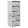 Aparador con cajones gris hormigón 37,5x35x99 cm de , Aparadores - Ref: Foro24-861763, Precio: 91,09 €, Descuento: %