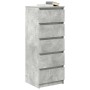 Aparador con cajones gris hormigón 37,5x35x99 cm de , Aparadores - Ref: Foro24-861763, Precio: 91,09 €, Descuento: %