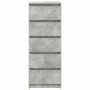 Aparador con cajones gris hormigón 37,5x35x99 cm de , Aparadores - Ref: Foro24-861763, Precio: 91,09 €, Descuento: %